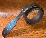 Nahkainen käsinvalmistettu kitaranhihna