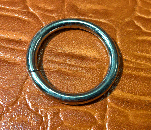 O-lenkki - metallinen rengas 25mm